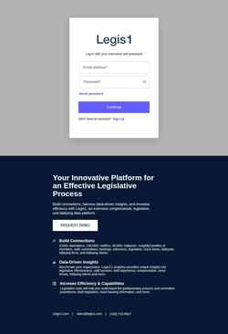 Screenshot app.legis1.com
