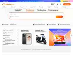 Captură de ecran spanish.alibaba.com