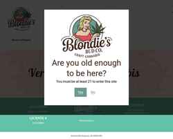 Screenshot blondiesbudco.com