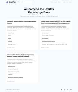 Screenshot learn.uplifterinc.com