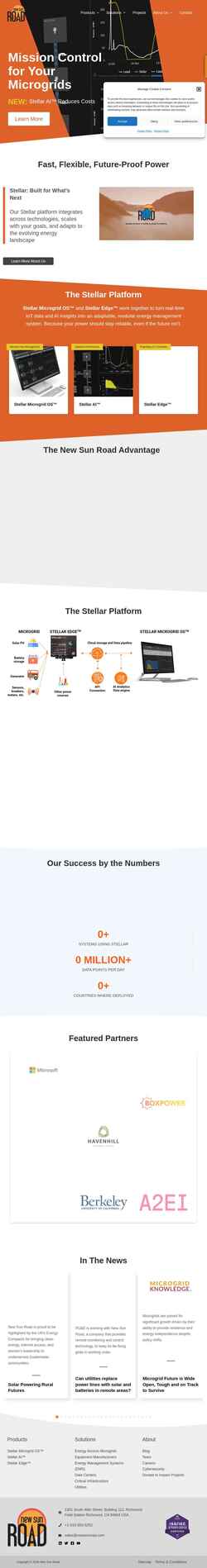 Screenshot newsunroad.com