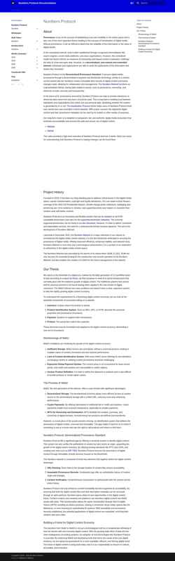 Screenshot docs.numbersprotocol.io