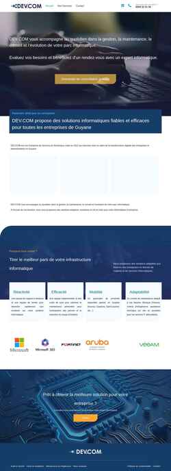 Screenshot www.devcom-guyane.fr