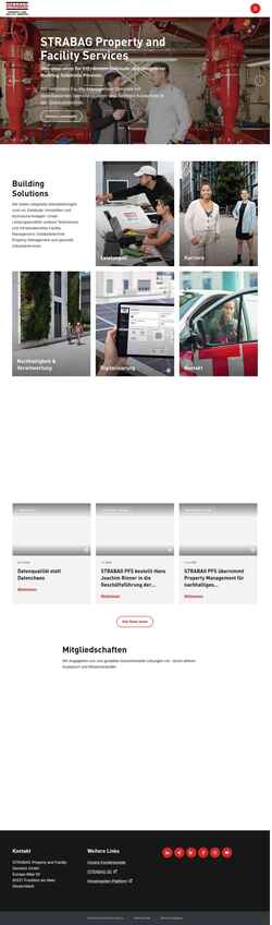 Screenshot www.strabag-pfs.com