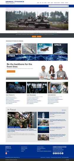 Screenshot gdmissionsystems.com