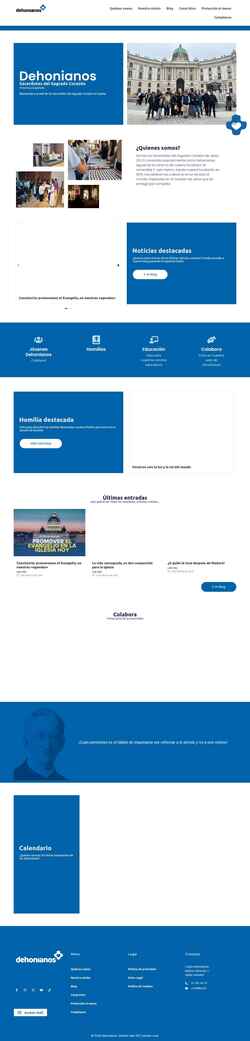 Screenshot dehonianos.com