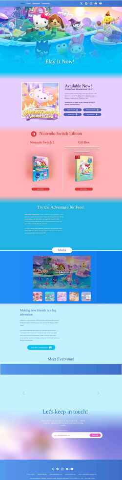 Captura de pantalla www.hellokittyislandadventure.com