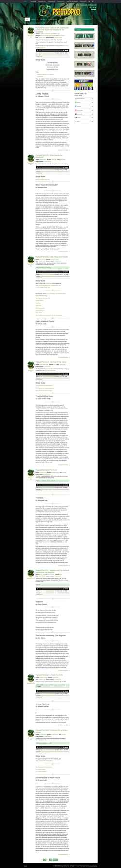 Screenshot pseudopod.org