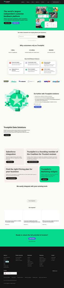 Snímek obrazovky business.trustpilot.com