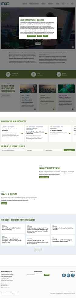 Screenshot www.mic-cust.com