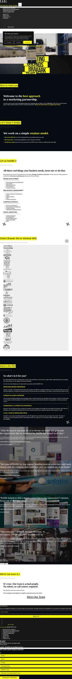 Screenshot thebarkfirm.com