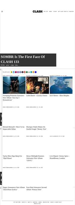 スクリーンショット www.clashmusic.com