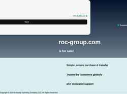 Snímek obrazovky roc-group.com