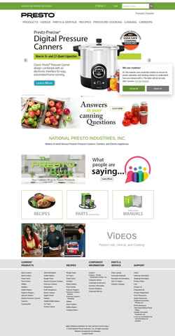 Captura de pantalla www.gopresto.com