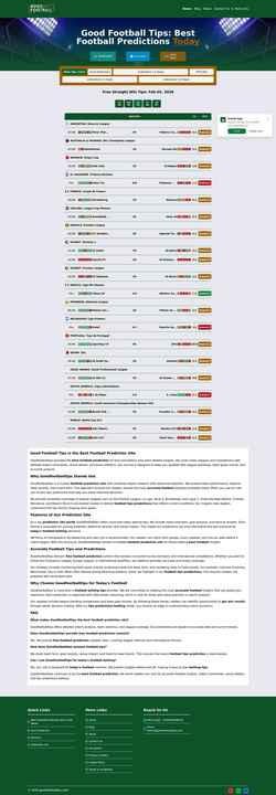 Screenshot goodfootballtips.com