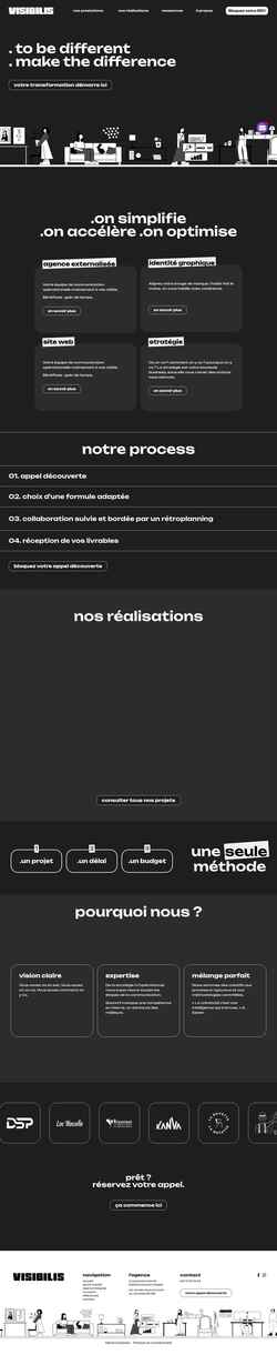 Screenshot agencevisibilis.fr