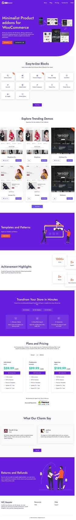 Screenshot wcbooster.com