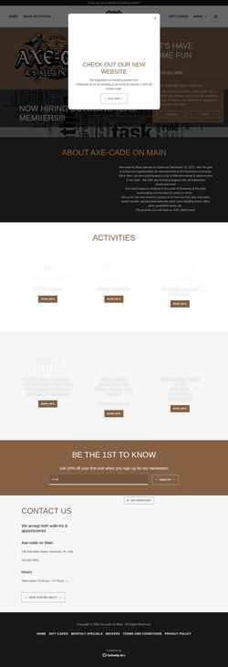 Screenshot axecadeonmain.com