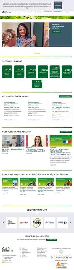 Screenshot www.capemploi-49.com