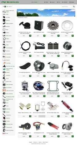 Captura de pantalla tncscooters.com