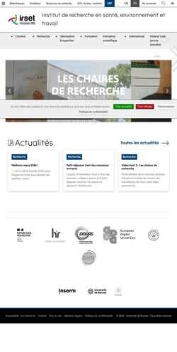 Screenshot www.irset.org