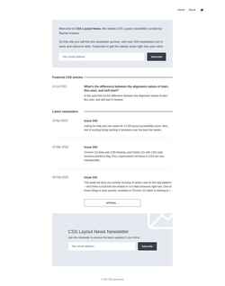 Screenshot csslayout.news
