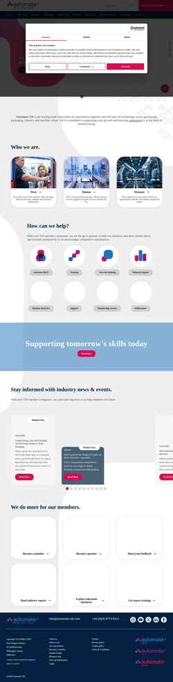 Скриншот www.automate-uk.com