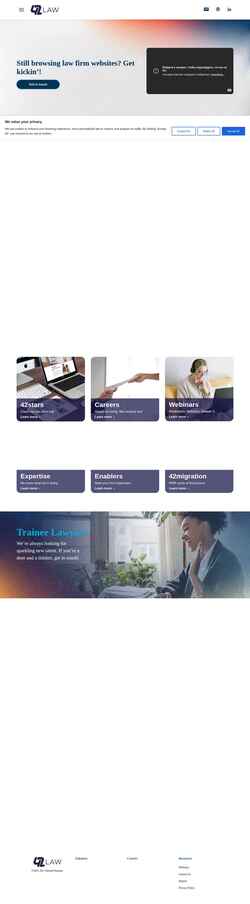 Screenshot 42law.com