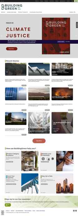 Screenshot www.buildinggreen.com