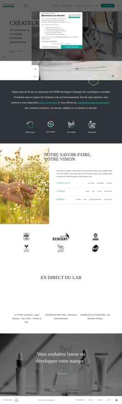 Screenshot www.alvend.com