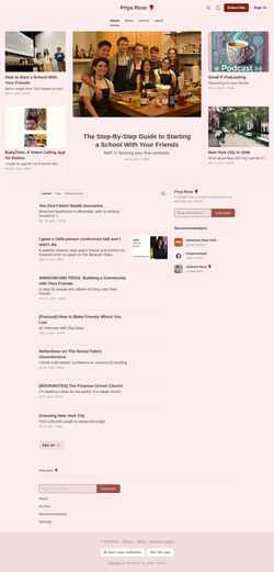 Captura de pantalla prigoose.substack.com
