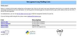 Captura de pantalla lists.infradead.org