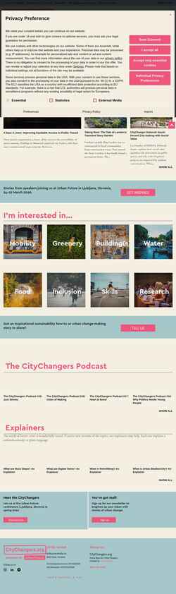 Schermata citychangers.org