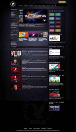 Screenshot www.dga.org