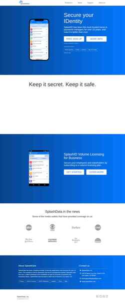Снимак екрана splashdata.com
