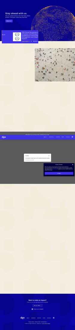 Screenshot dgagroup.com