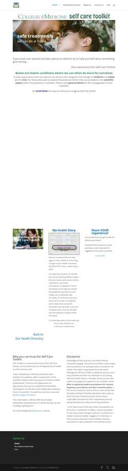 Screenshot selfcaretoolkit.net