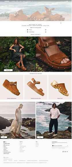 Snímek obrazovky www.sorel.com