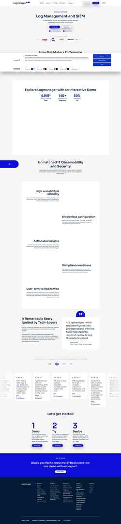 Képernyőkép logmanager.com