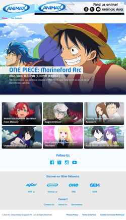 Captura de pantalla animax-asia.com