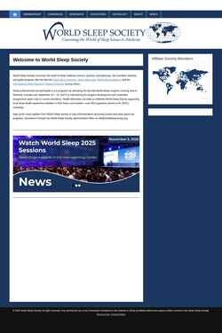Снимак екрана worldsleepsociety.org