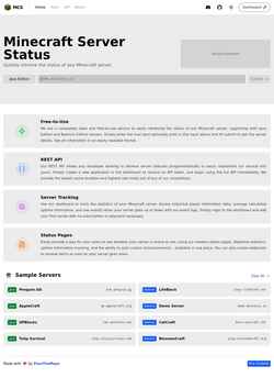 Screenshot mcstatus.io