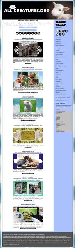 Ekran görüntüsü all-creatures.org