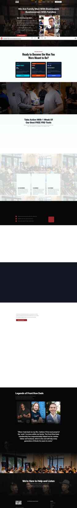 Skärmdump frontrowdads.com