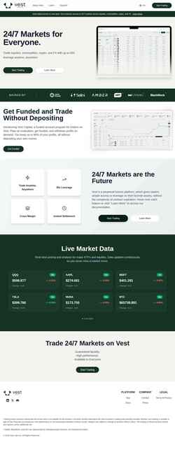 Screenshot vestmarkets.com