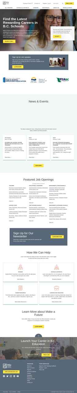 Screenshot www.makeafuture.ca