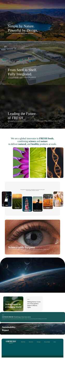 Captura de pantalla amfresh.com