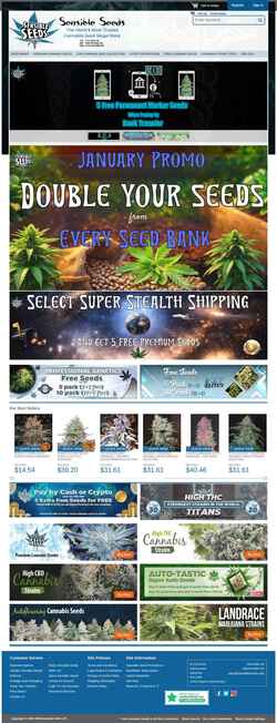 Captura de pantalla www.sensibleseeds.com