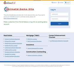Screenshot demo.onlineed.com