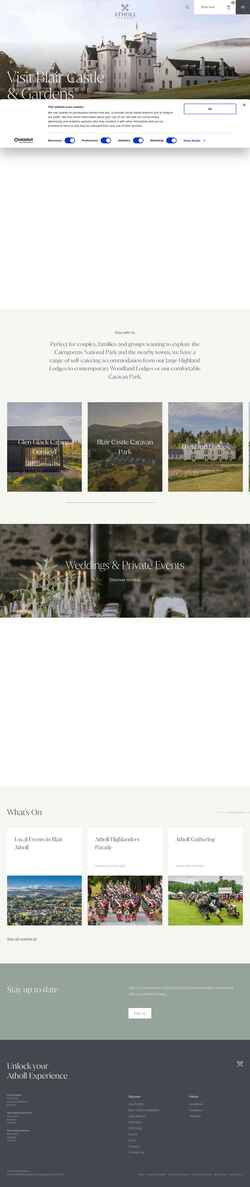 Captura de pantalla atholl-estates.co.uk